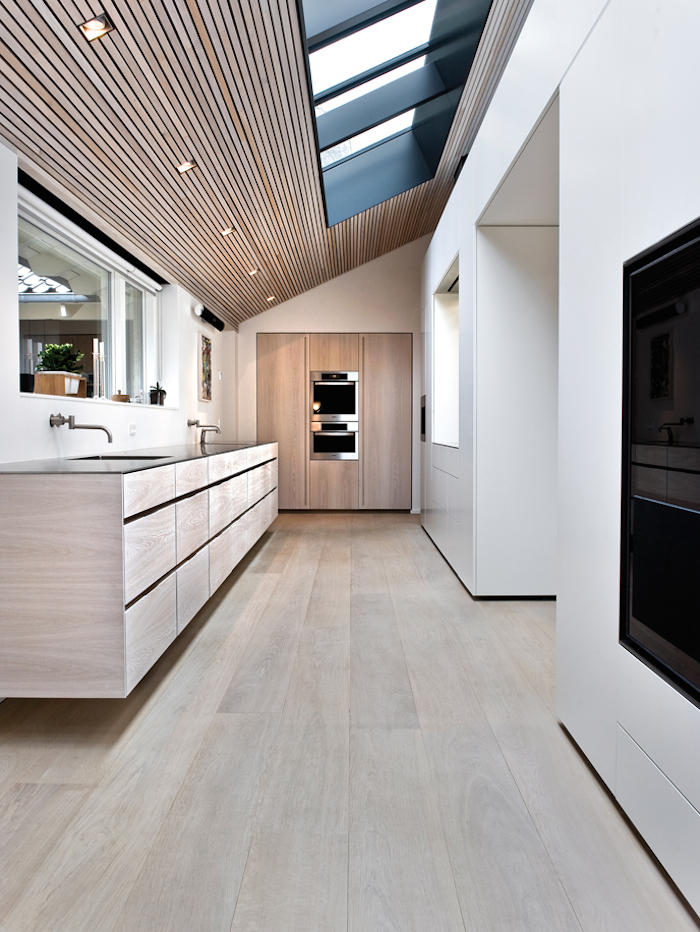 beautiful wood floors in a kitchen